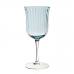 Corinne Water Goblet Blue Color 	Blue
Capacity 	320ml / 11oz
Dimensions 	7¾\ / 20cm
Material 	Handmade Crystal Glass
Pattern 	Corinne



